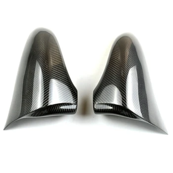 Капаци за огледала за обратно виждане в стил рога от въглеродни влакна гланцово черно крило за Lexus Is GS ES RC RCF десен волан