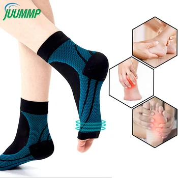 1 чифт Компрессионных чорапи, Чорапи за Поддръжка на свода голеностопа, Успокояващ Чорапи при невропатия, Компресия Ръкави за крак, за спорт, за мъжете и жените