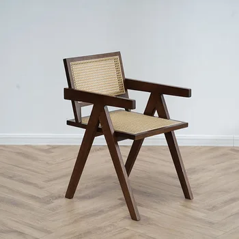 Творчески Трапезни Столове, Ръчно изработени в Скандинавски Стил С Индивидуална Дървена Облегалка За Всекидневната И Спалнята Muebles Para El Hogar Модерни Мебели WYH