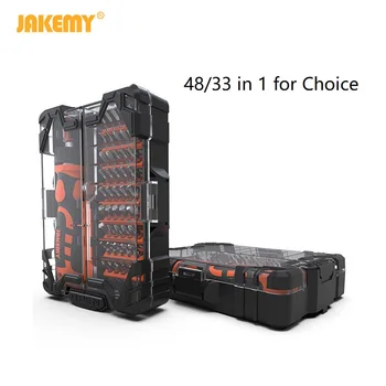 Комплект отвертки JAKEMY 33/48 в 1, комплекти от инструменти за точна демонтаж и ремонт на мобилни телефони/таблети/часа/битова електроника