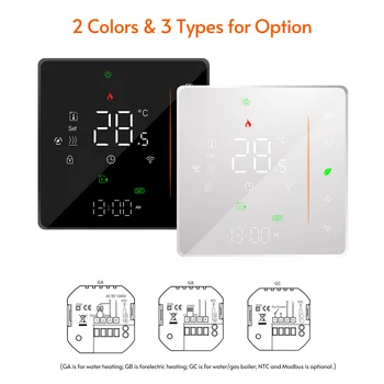 WiFi Умен термостат за вода/Електрическо подгряване на пода, Вода/газов котел, дистанционно управление на температурата за Google Home Алекса 95-240 В