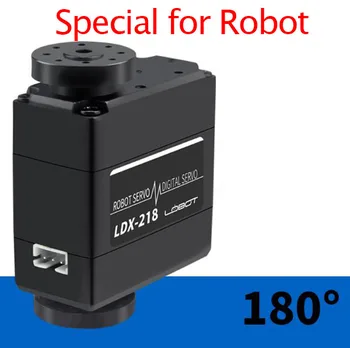 Безплатна Доставка LDX-218 цифров серво робот 15 кг/17 кг по-голям въртящ момент с метални шестернями 180 градуса двойна серво вала за 