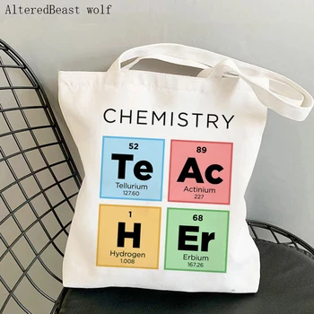 Дамски Чанта за пазаруване, чанта-тоут с принтом учителите по химия, за да проверите за учители харадзюку, дамски чанти-тоут, дамска чанта на рамото