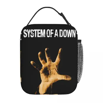 System Of A Down Термоизолированная чанта за обяд Пътна хеви метална лента Soad Преносима кутия за обяд Термоохладитель обяд-бокс